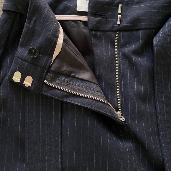 Wilfred Navy Blue Midi Skirt Size 0 - Picture 10 of 13